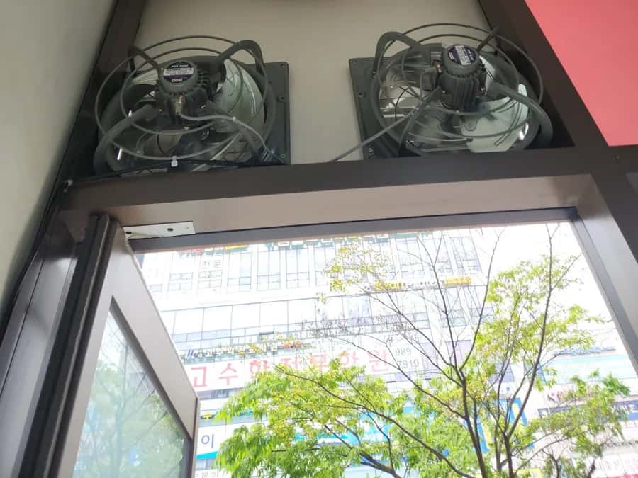 환풍기, 환기 시공 사진